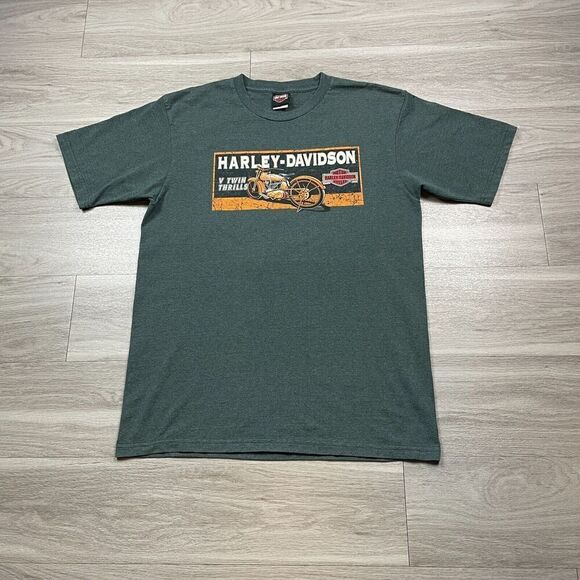 Harley Davidson Shirt Mens Extra Large Gray 2007 Abilene Texas Motorcycle Y2K - Picture 1 of 11